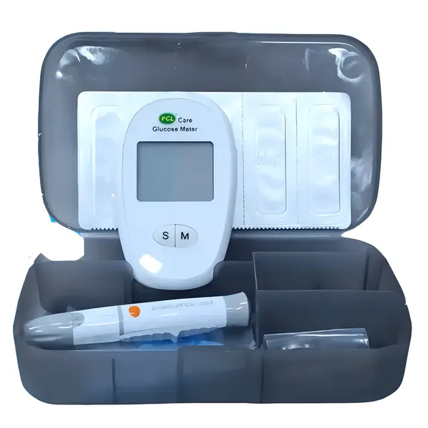 PCL Care Blood Glucose Monitor for Measuring Diabetes – Color: White – View 2
