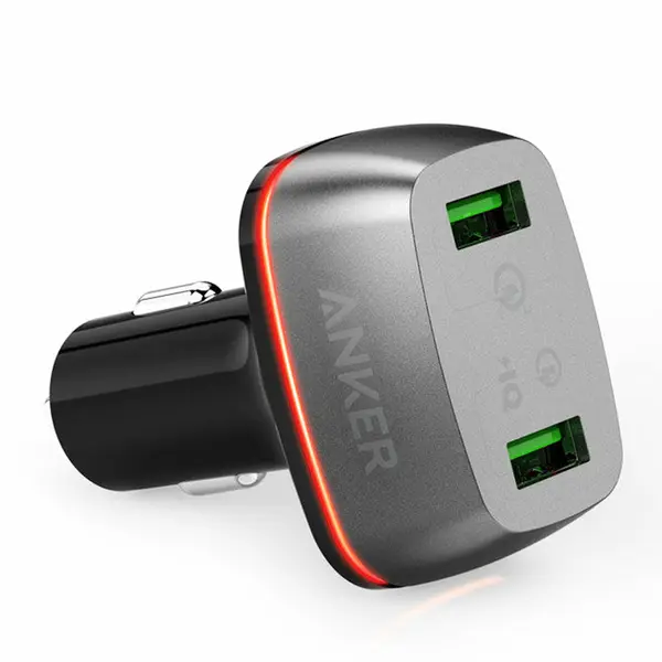 Anker PowerDrive 42W Dual Port 3.0 USB Car Charger – View 1