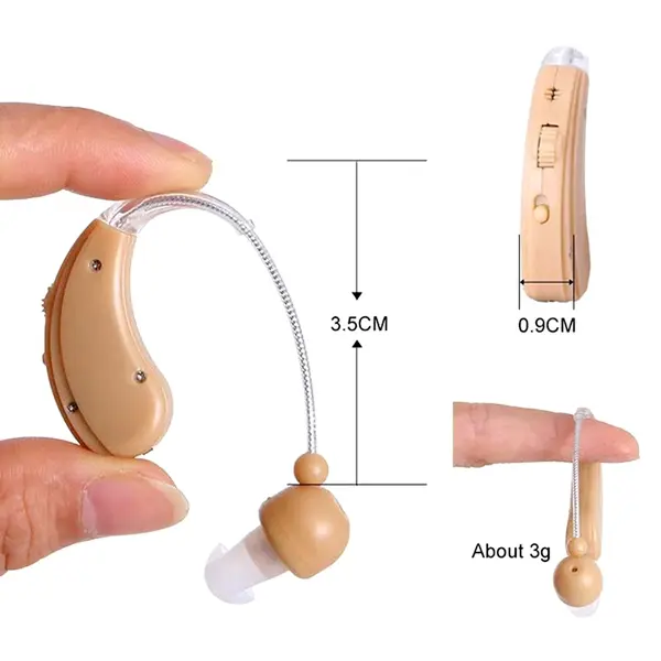 Cofoe ZDB-100 Rechargeable BTE Adjustable Hearing Aid – Color: Brown – View 3