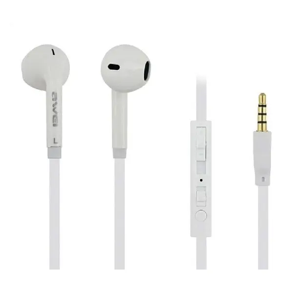 Awei ES-15Hi 3.5mm Crystal Clear Stereo Earphone – Color: White – View 2