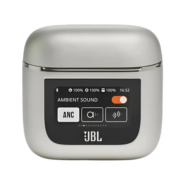 JBL Tour Pro 2 Smart True Wireless Earbuds – Color: Silver – View 3