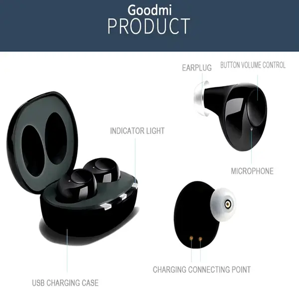 Goodmi Disability Rechargeable Audiphone Hearing aid – View 7