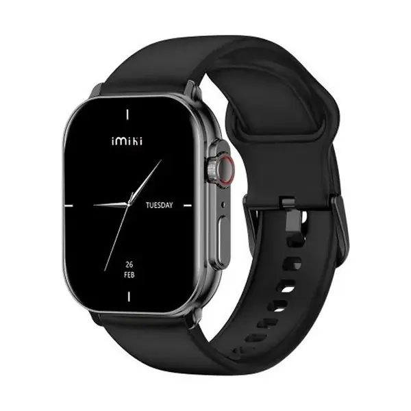 IMILAB IMIKI SF1 Amoled Display Bluetooth Calling Smart Watch – Color: Black – View 1