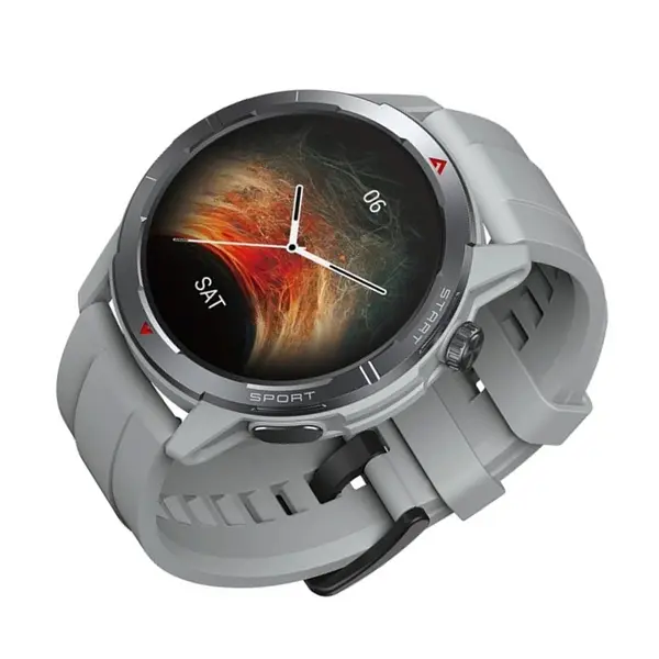 Zeblaze Stratos 3 Ultra HD AMOLED Smartwatch – Color: Silver – View 3