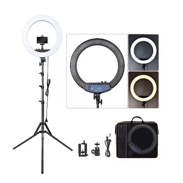 Jmary FM-18R Photography Makeup Studio Vlog 18inch Selfie LED Ring Light – View 1