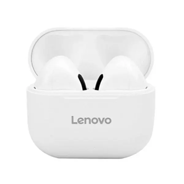 Lenovo LP40 Pro Touch Control True Wireless Earbuds – Color: White – View 2