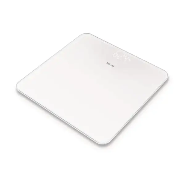 Beurer GS 225 glass bathroom Weight scale - White – View 1