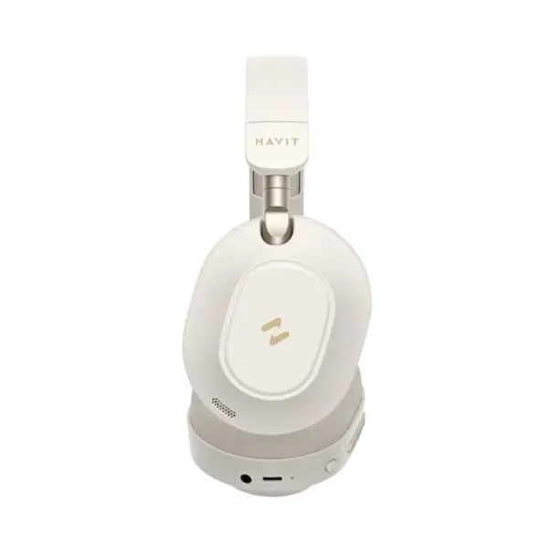 Havit H668BT ANC Foldable Bluetooth Over-Ear Headphone – Color: White – View 2