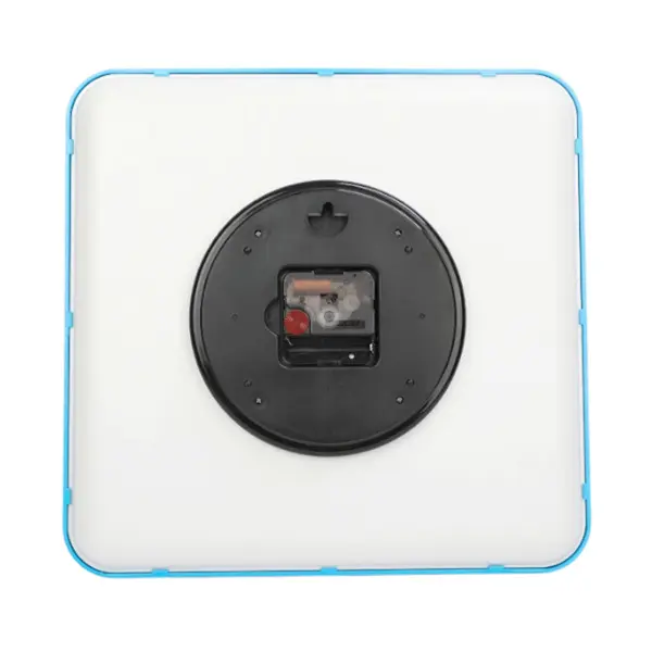 Ajina Maple Digit Square Soundless Movement Wall Clock – Color: Blue – View 3