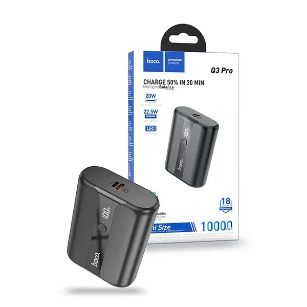 HOCO Q3 Pro LED Digital Display 10000mAh PD Fast Charging Power Bank – View 5
