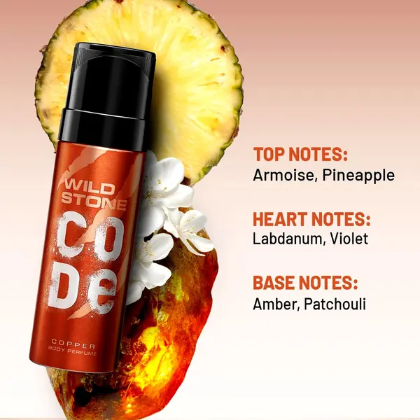 Wild Stone Code Copper No Gas Body For Men Perfume Long Lasting Intense Fragrance - 120ml – View 2