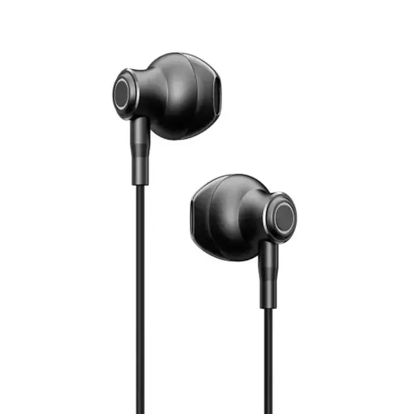 Joyroom JR-EC07 TYPE-C Series Half In-Ear Wired Earphones – Color: Black – View 2