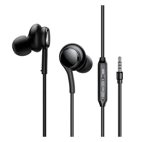 Joyroom JR-EW02 Wired Series In-Ear Wired Earbuds – Color: Black – View 1