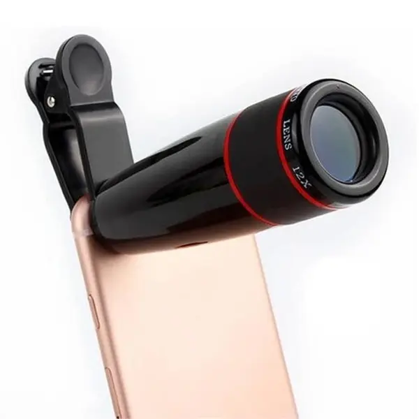 Mobcam 12X Telephoto HD Universal Mobile Phone Lens Kit with Adjustable Clip Mobile Phone Lens – View 1