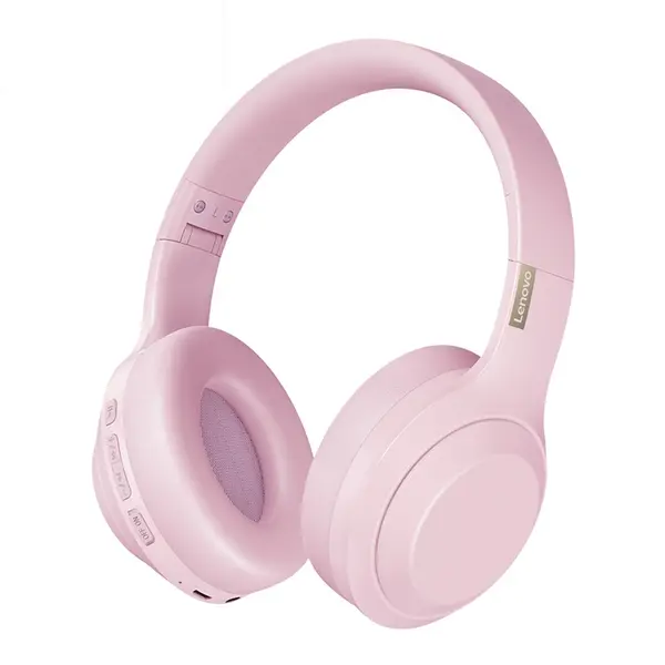 Lenovo Thinkplus TH10 Stereo Wireless Bluetooth Headphone – Color: Pink – View 1