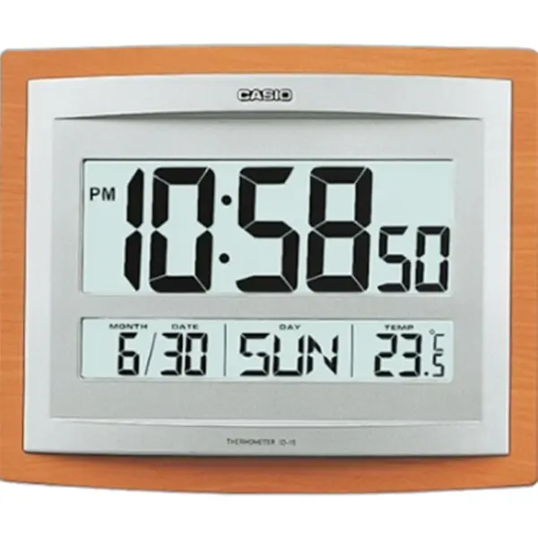 Casio 15S-5DF Durability and Comfort Digital Wall Clock – View 1