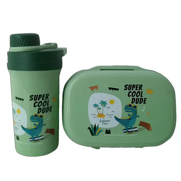 Leak-Proof, Durable, and Portable Lunch Box with Water Pot – View 1