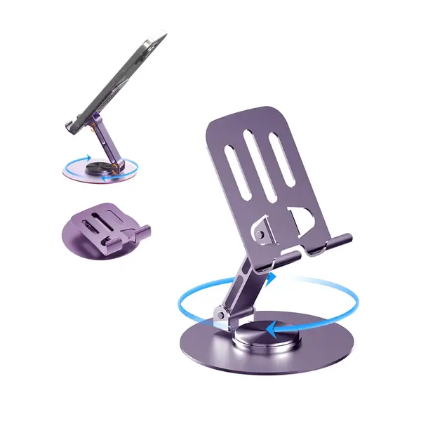 360 degree Full Metal Foldable Portable Mobile Holder – View 2