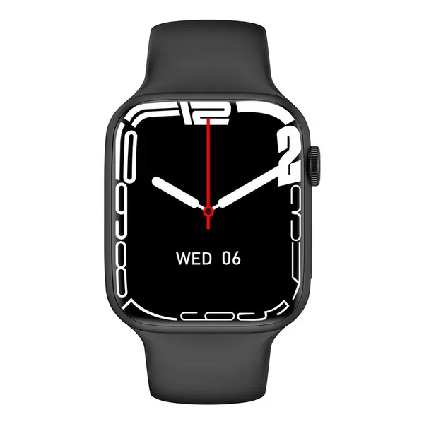 Microwear 007 Wireless Charging Smartwatch – Color: Black – View 2