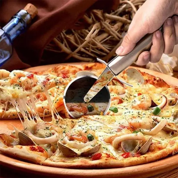 Premium Stainless Steel Wheel Rolling Pizza Cutter – View 3