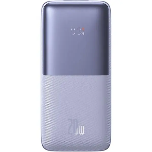 Baseus Bipow Pro Digital Display Fast Charge Power Bank – Color: Purple – View 1