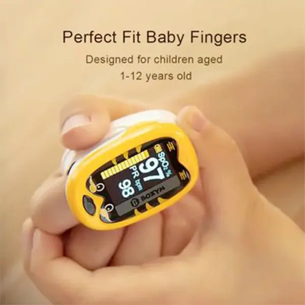OLED Rechargeable Baby Finger Pulse Oximeter – View 3