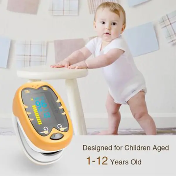 OLED Rechargeable Baby Finger Pulse Oximeter – View 4
