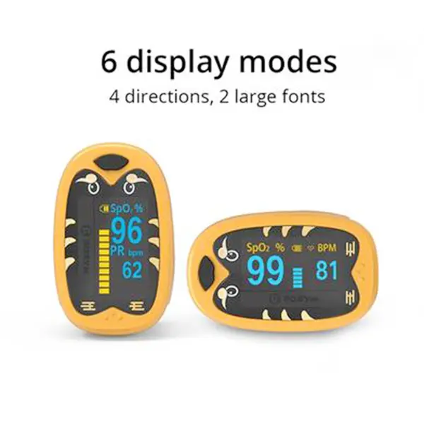 OLED Rechargeable Baby Finger Pulse Oximeter – View 2