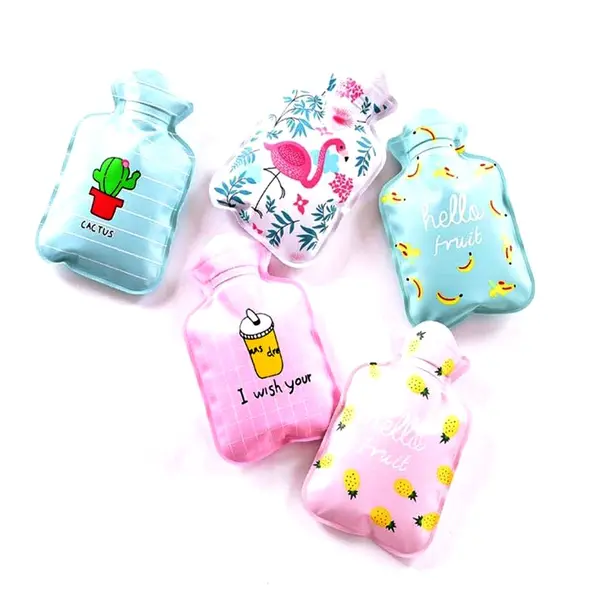 Small Lovely Cartoon Hot Water Bag for Pain Relief Mix Color – View 1