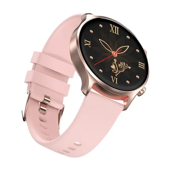 Riversong Motive 7C Bluetooth Calling Smartwatch – Color: Pink – View 2