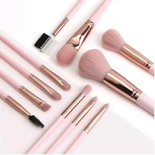 MAANGE 30162 11 Pcs Makeup Brush Set - Pink Color – View 3