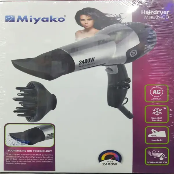 Miyako MHD-2400 Professional Hair Dryer For Women – View 1