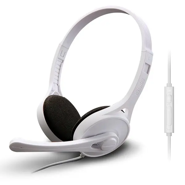 Edifier K550 Communicator 3.5mm Single Plug Wired Headphone – Color: White – View 3