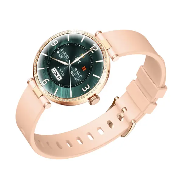XINJI PAGT G2 PLUS IP68 Waterproof Lady Smartwatch – Color: Pink – View 3