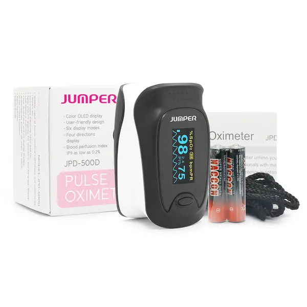 JUMPER JPD-500D OLED Fingertip Pulse Oximeter – View 2