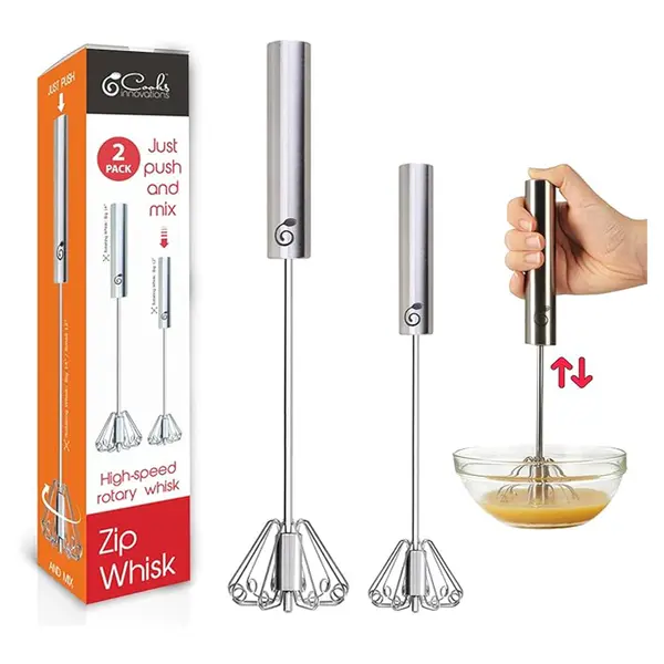 Stainless Steel Push Whisk for Home Hand Blender – View 4