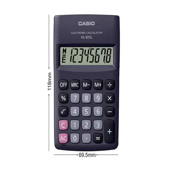 Casio HL-815L Portable Type Pocket Size Basic Calculator – View 1