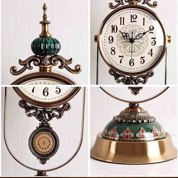 Pendulum GaRcan Metal Decorative Luxury Table Clock – View 4
