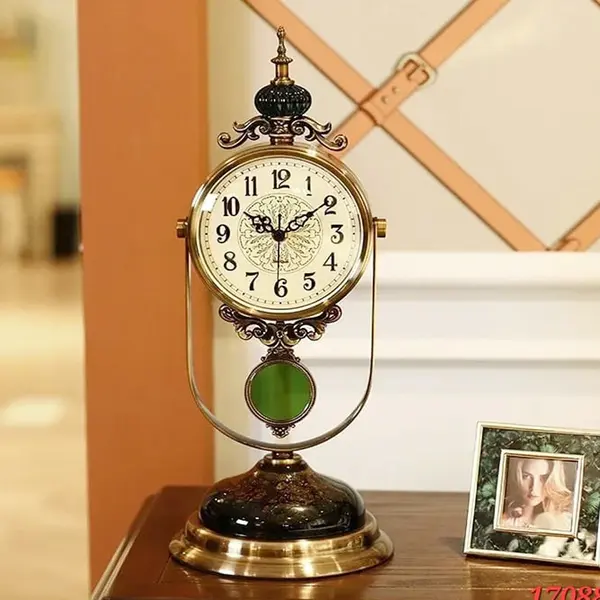 Pendulum GaRcan Metal Decorative Luxury Table Clock – View 2
