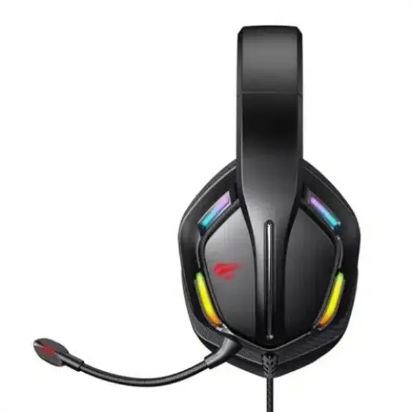 Havit HV-H2012d Wired Black RGB Gaming Headphone – View 2