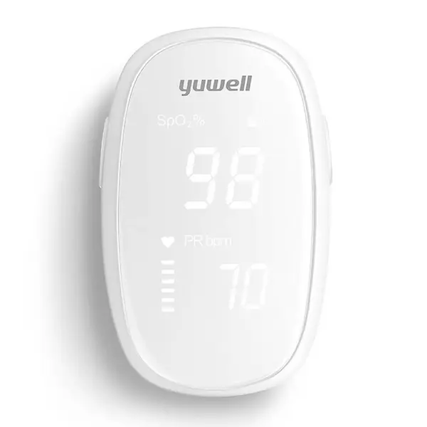 Yuwell YX102 Finger LED display Pulse Oximeter – Color: White – View 2