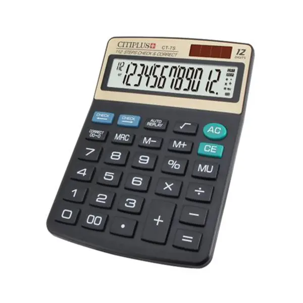 Citiplus CT-7S Check And Correct Series Electronic Calculator – View 2
