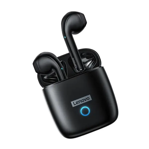 Lenovo LP50 True Semi-in-ear Sports Music Earbuds – Color: Black – View 3