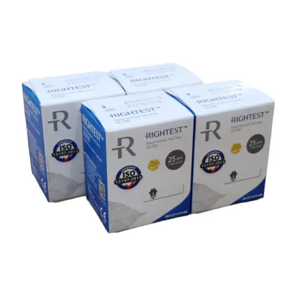 Bionime GS700 Rightest Blood Glucose Test Strips Packs – Number Of Strips: 50 – View 3
