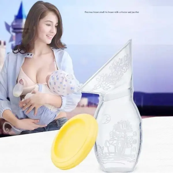 Full Silicone 110ml Collector Breast Pump Milk Saver – View 2