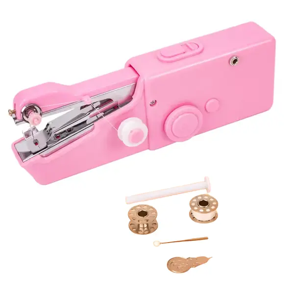 Portable Compact & Lightweight for Home Use Electric Sewing Machine – Color: Pink – View 2