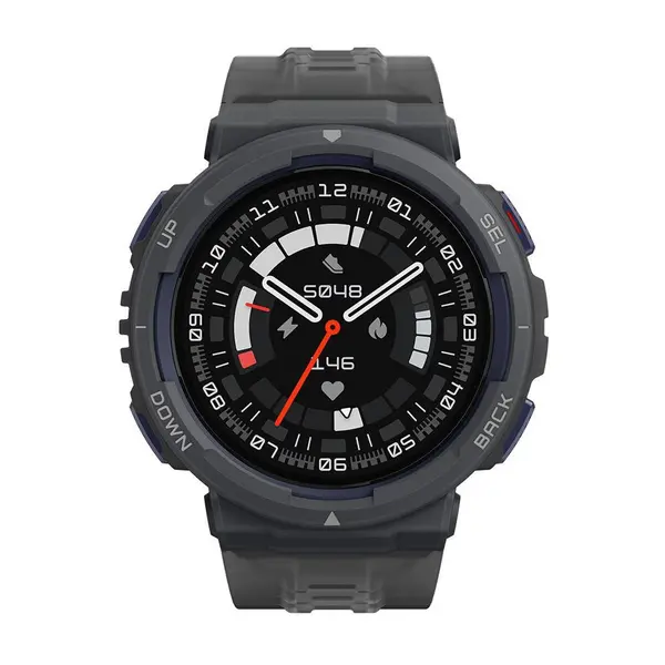 Amazfit Active Edge 10 ATM Water Resistance Smartwatch – Color: Silver – View 2