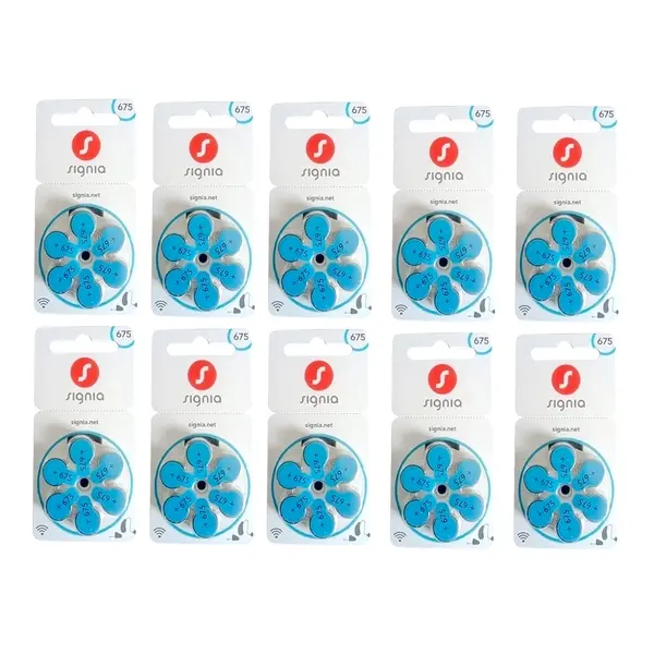 Signia 675 Size 1.45 Volt Long-Lasting Power Hearing Aid Battery – View 3