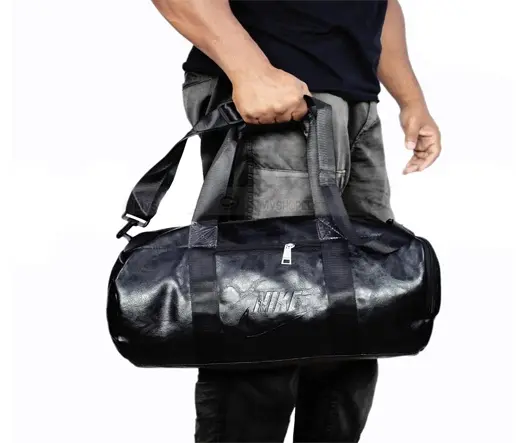 Men and Women 18 Litter Duffel 16/8 inch Fitness Gym Bag – Color: Black – View 3