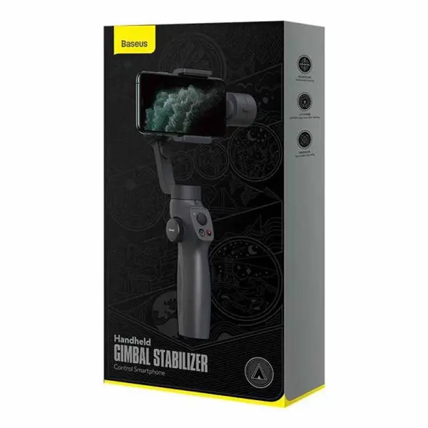 Baseus 3-Axis Smartphone Handheld Stabilizer Gimbal – View 3